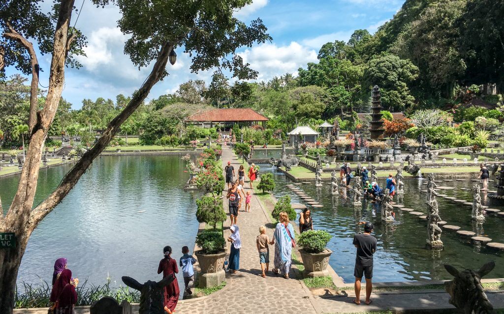 På snorkeltur i Tirta Ganggas palads