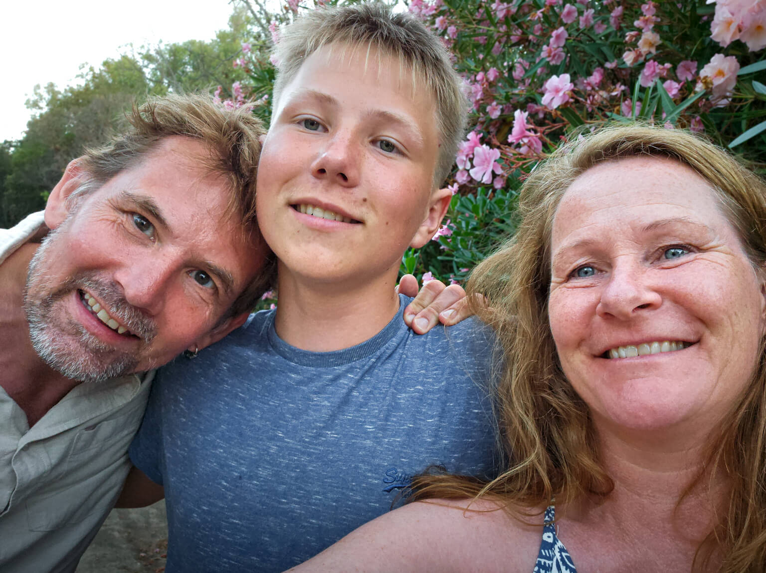 Os tre, Peter, Sebastian og Lise