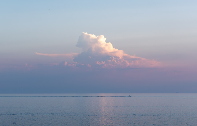 Den flotteste sky ud over det Adriaterhavet, Kroatien