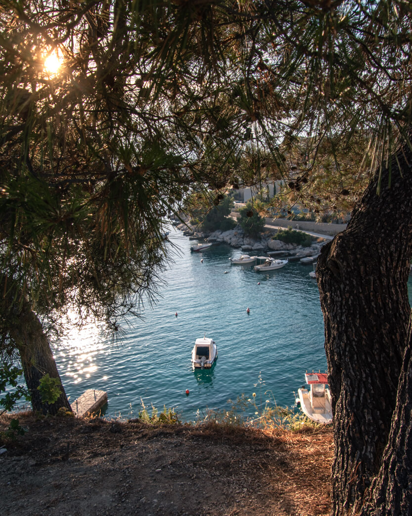 Solens sidste stråler, Port Magistrala, Kroatien